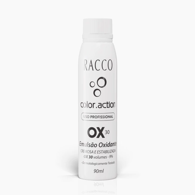 1986 Emulsão Oxidante 30 Volumes Color.Action Racco, 90ml