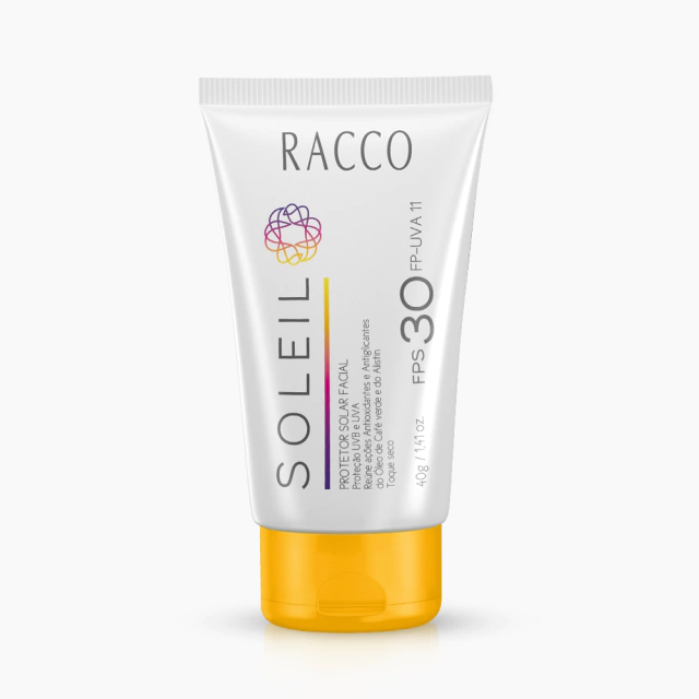 3059 Protetor Solar Facial FPS 30 Soleil Racco, 40g