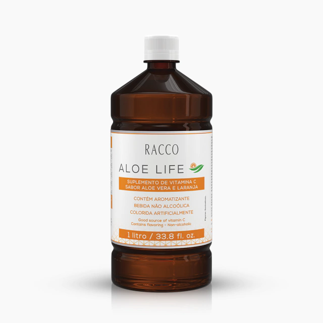 978 IOS Aloe Life - Suplemento Pronto para Beber com Vitamina C - Sabor Aloe Vera e Laranja, 1l