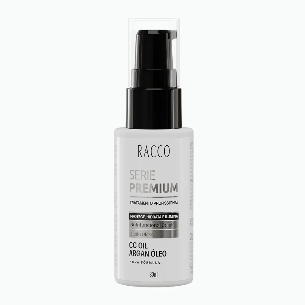 1802 CC Oil Argan Óleo Série Premium Racco, 30ml