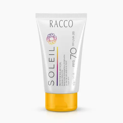 [3054] Protetor Solar Facial FPS 70 Soleil Racco, 40g