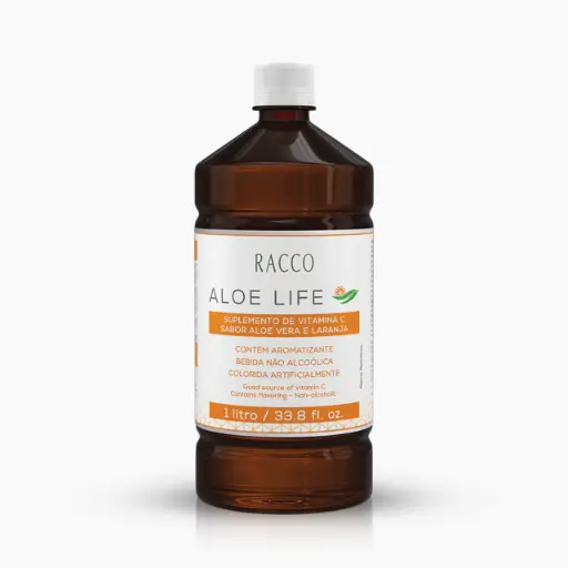 [978] 978 IOS Aloe Life - Suplemento Pronto para Beber com Vitamina C - Sabor Aloe Vera e Laranja, 1l