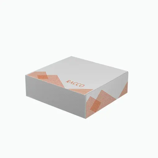 [16] 16 Embalagem para presente Racco Branca e Laranja